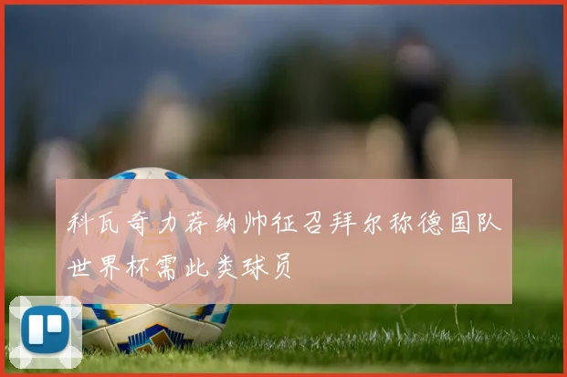 科瓦奇力荐纳帅征召拜尔称德国队世界杯需此类球员